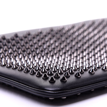 Christian Louboutin Calfskin Studded Loubiposh Clutch Black 6 of 9