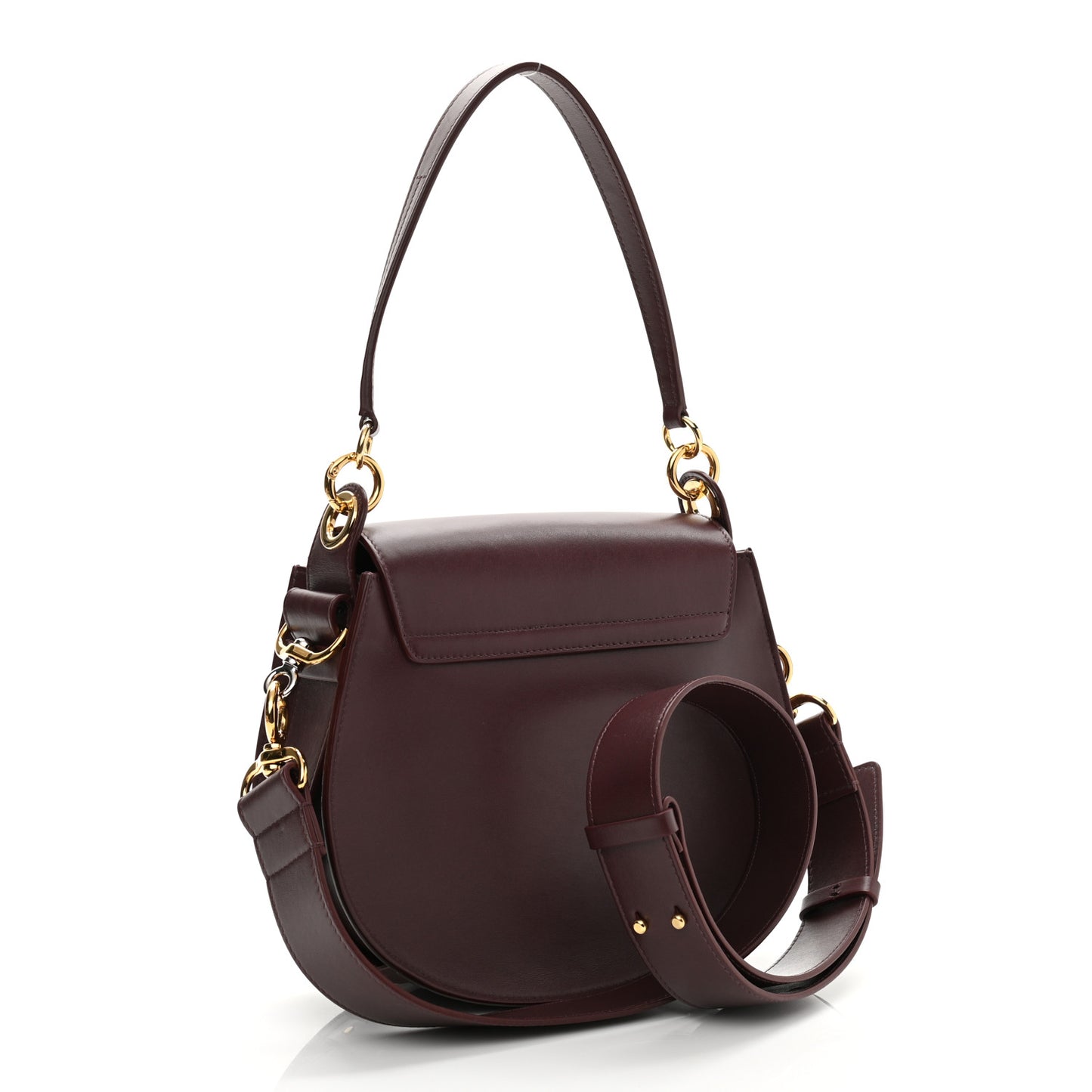 Calfskin Large Tess Bag Burnt Brown