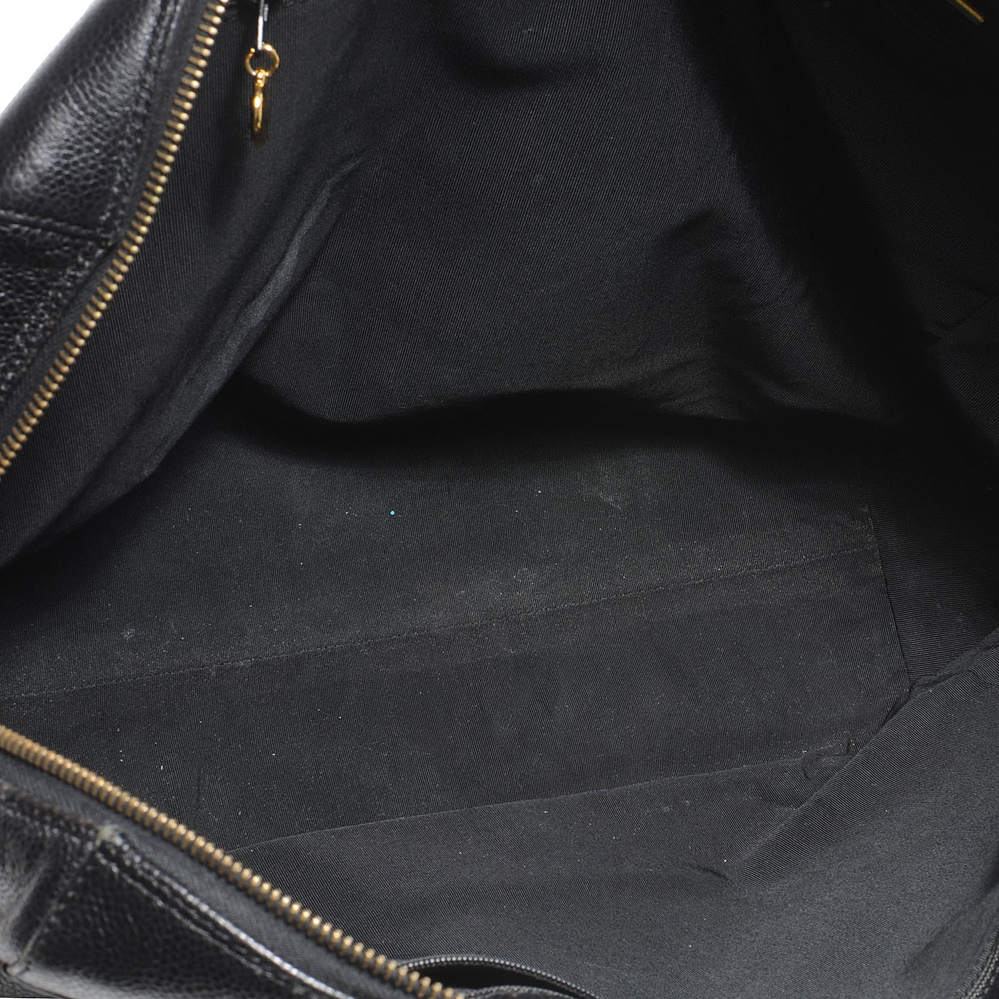 Caviar Large CC Shoulder Bag Black