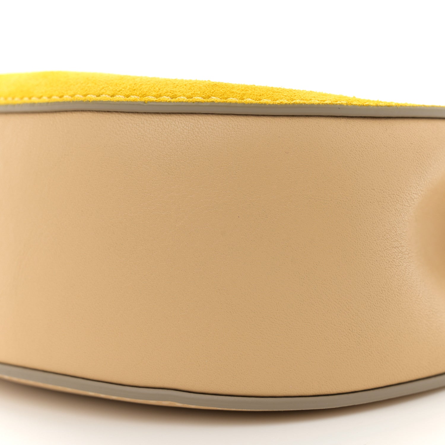 Chloe Suede Smooth Calfskin Mini Drew Shoulder Bag Cork Beige 9 of 10