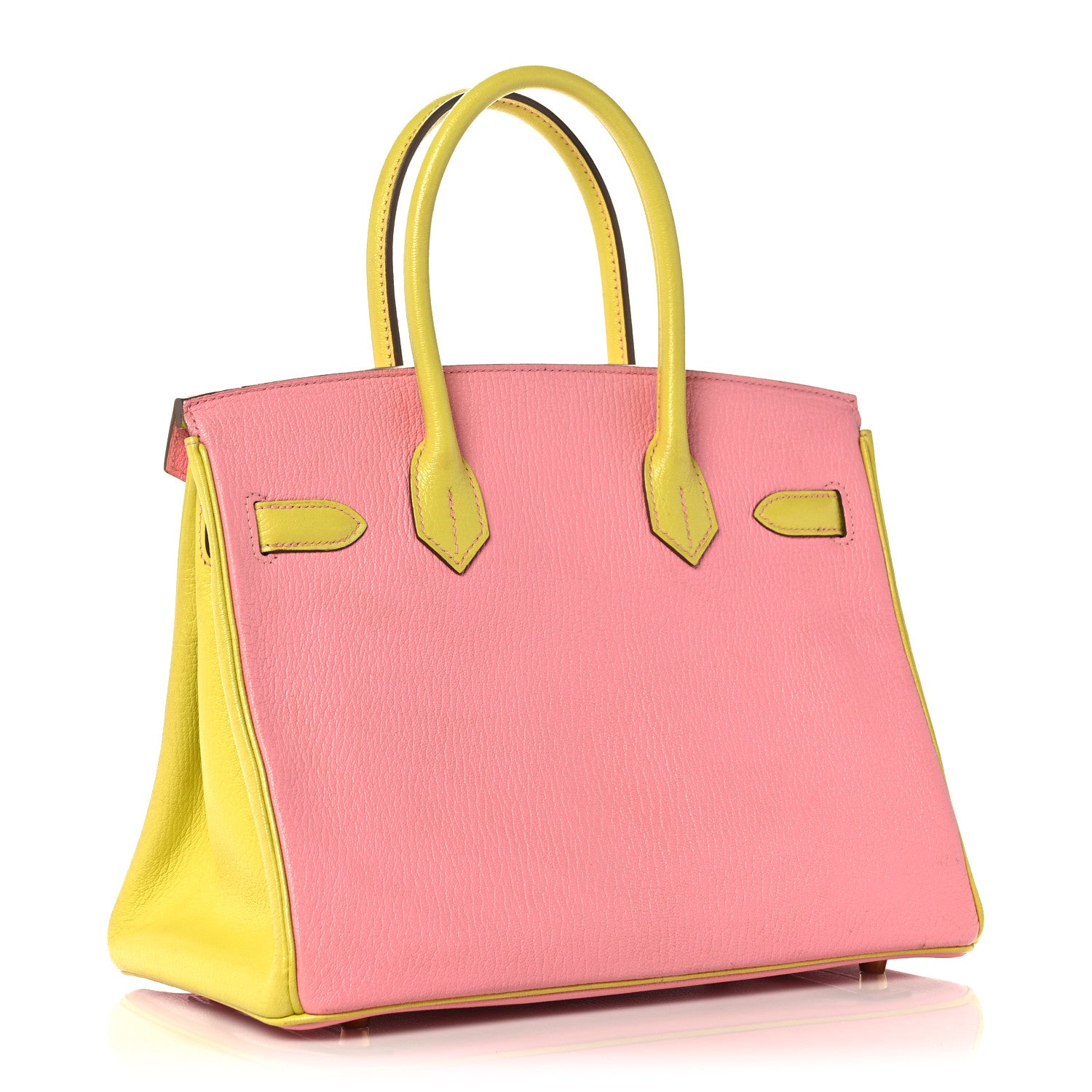 Hermes Chevre Mysore Horseshoe Birkin 30 Rose Confetti Soufre 3 of 47
