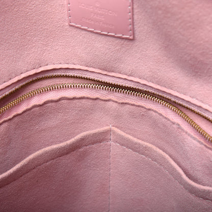Louis Vuitton Damier Ebene Caissa Hobo Rose Ballerine 8 of 19
