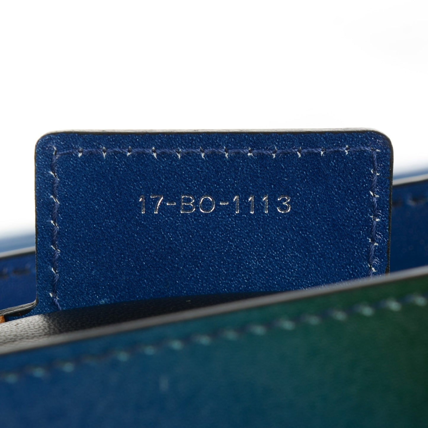 Box Calfskin Gradient Medium Lady Dior Purple Blue Green