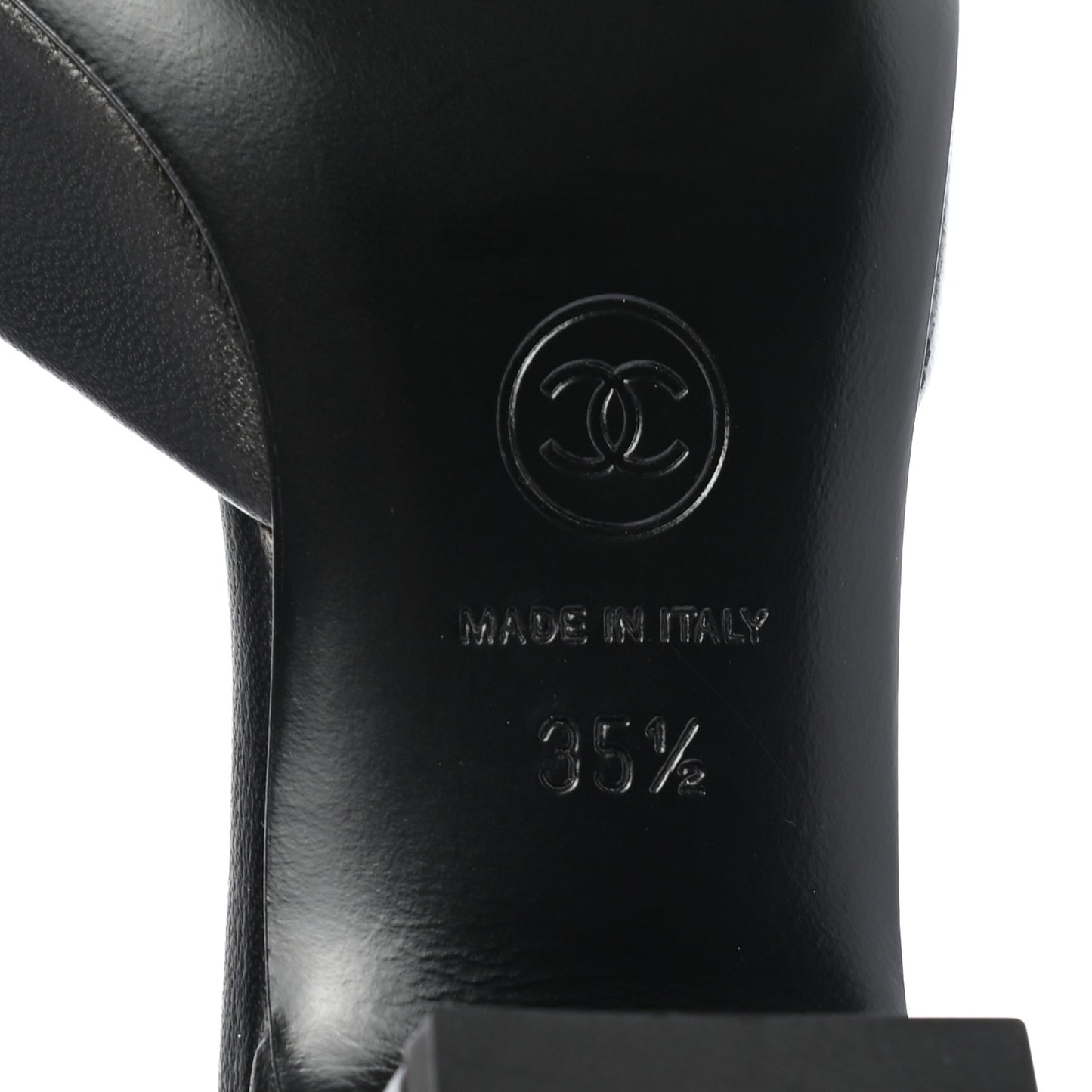 Lambskin Grosgrain Cap Toe Logo Ankle Strap Pumps 35.5 Black