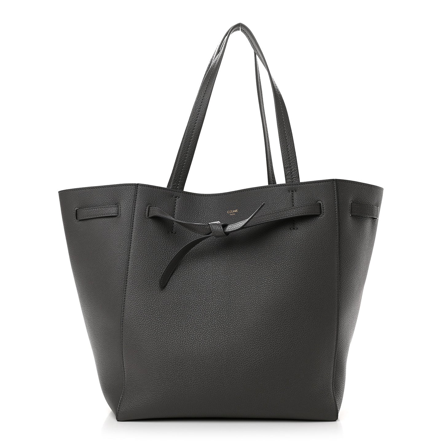 Soft Grained Calfskin Small Belt Cabas Phantom Grey