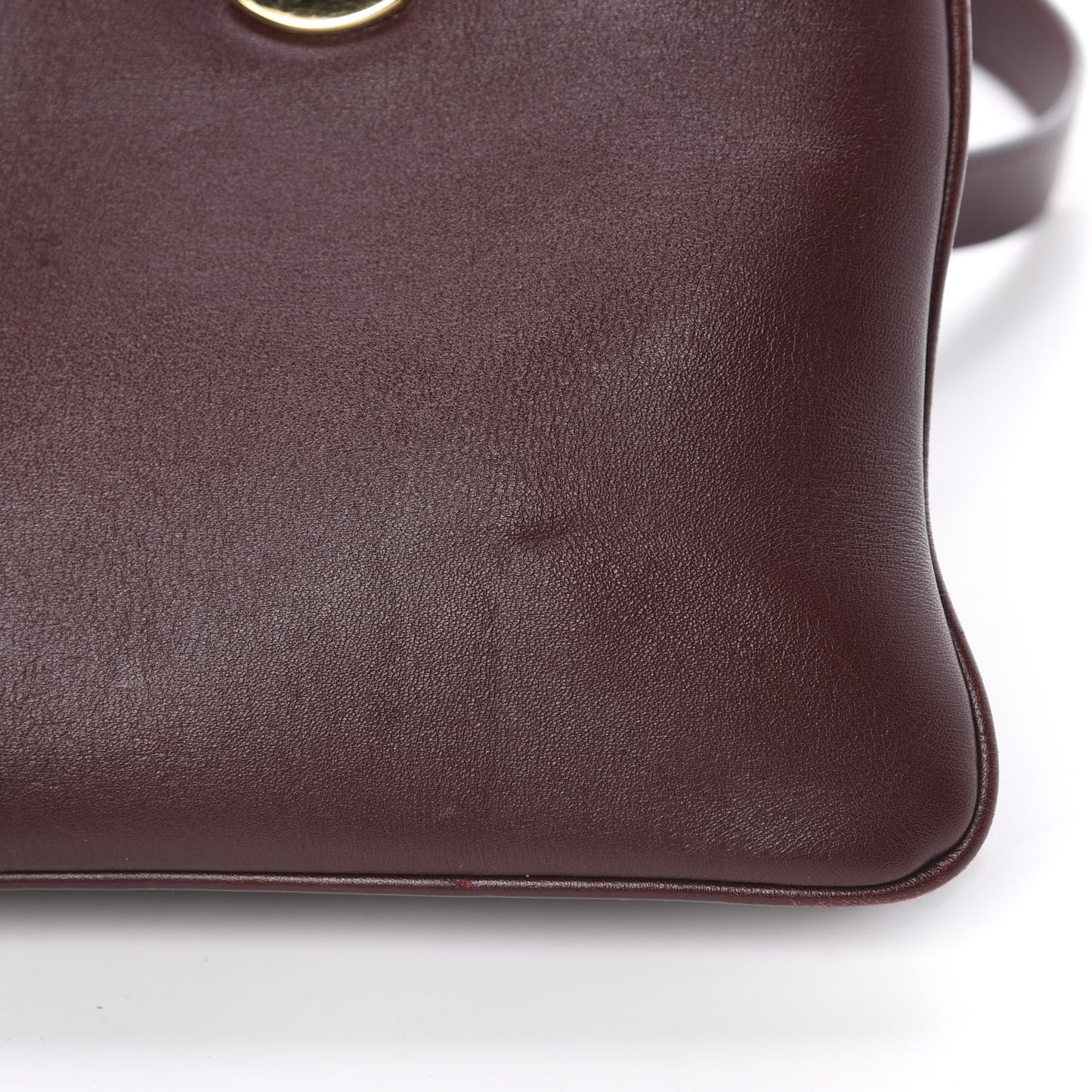 Vitello Palmellato Lux Large Arli Top Handle Bag Vintage Bordeaux
