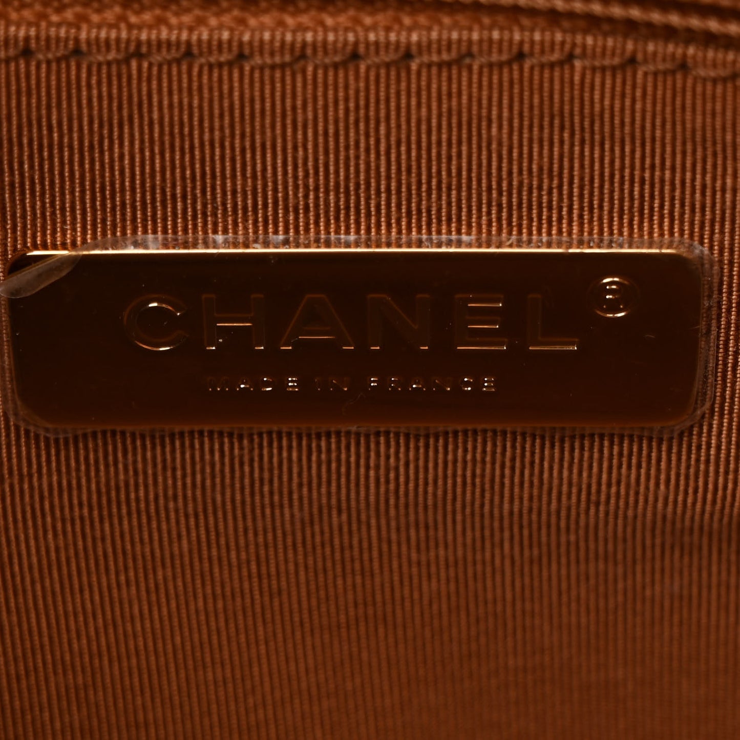 Lambskin Quilted Medium Chanel 19 Flap Brown