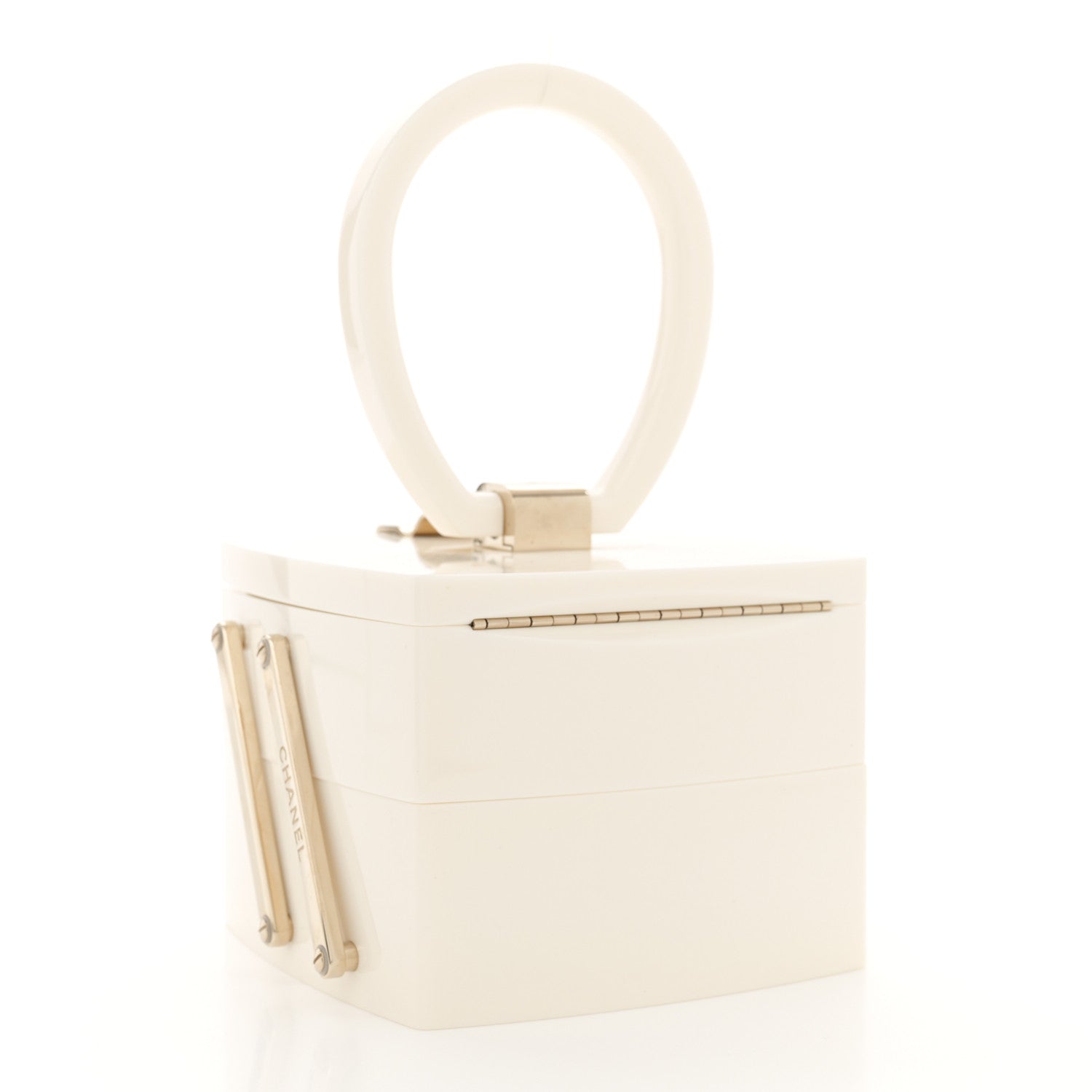 Chanel Plexiglass Vanity Box Ivory 3 of 9