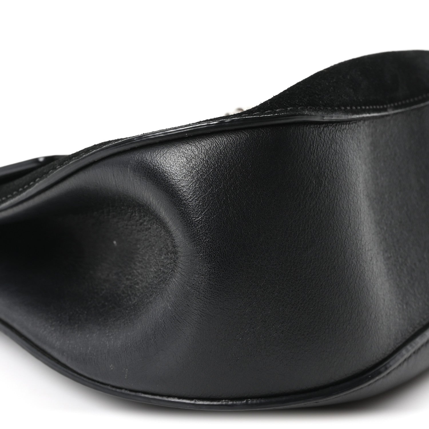 Chloe Suede Smooth Calfskin Drew Shoulder Bag Black 9 of 10