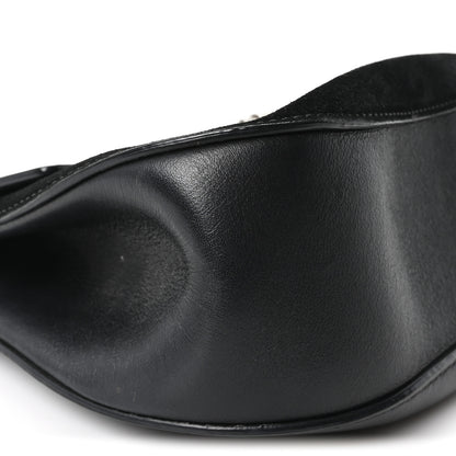 Chloe Suede Smooth Calfskin Drew Shoulder Bag Black 9 of 10