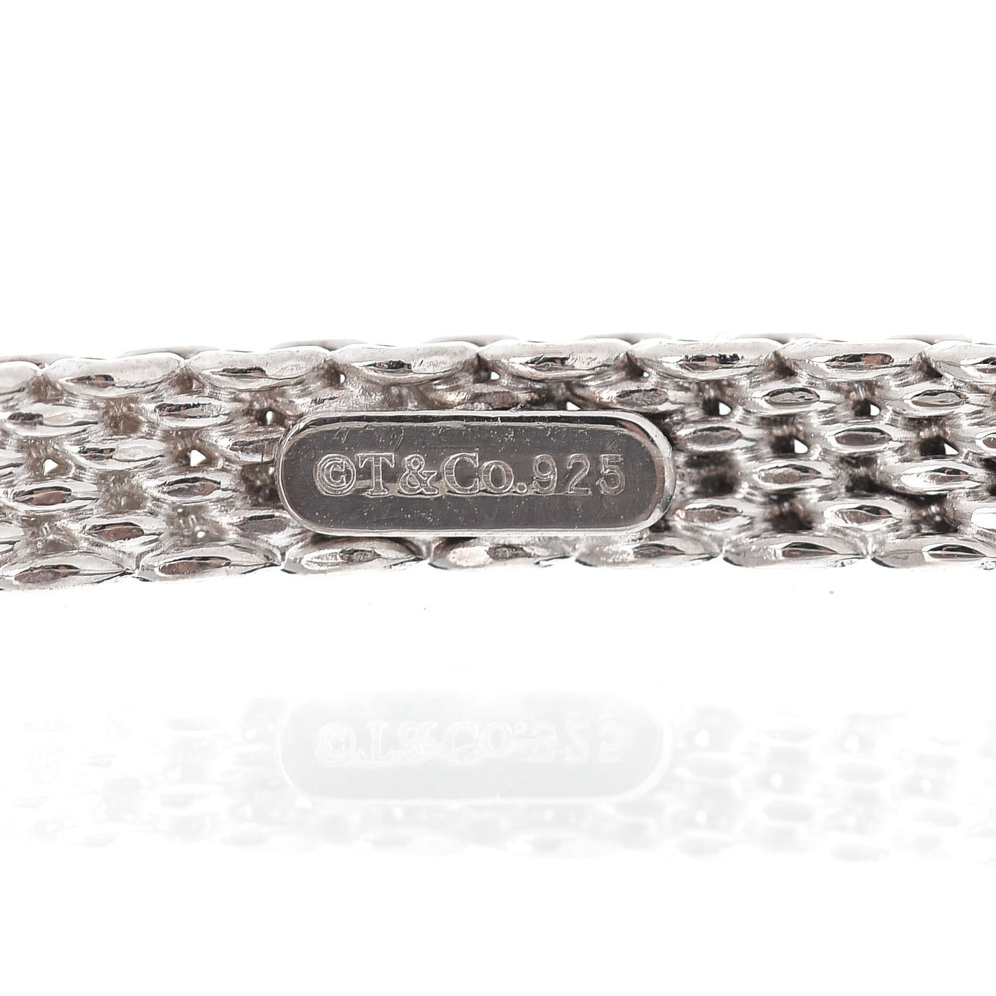 Sterling Silver Narrow Somerset Mesh Bangle Bracelet
