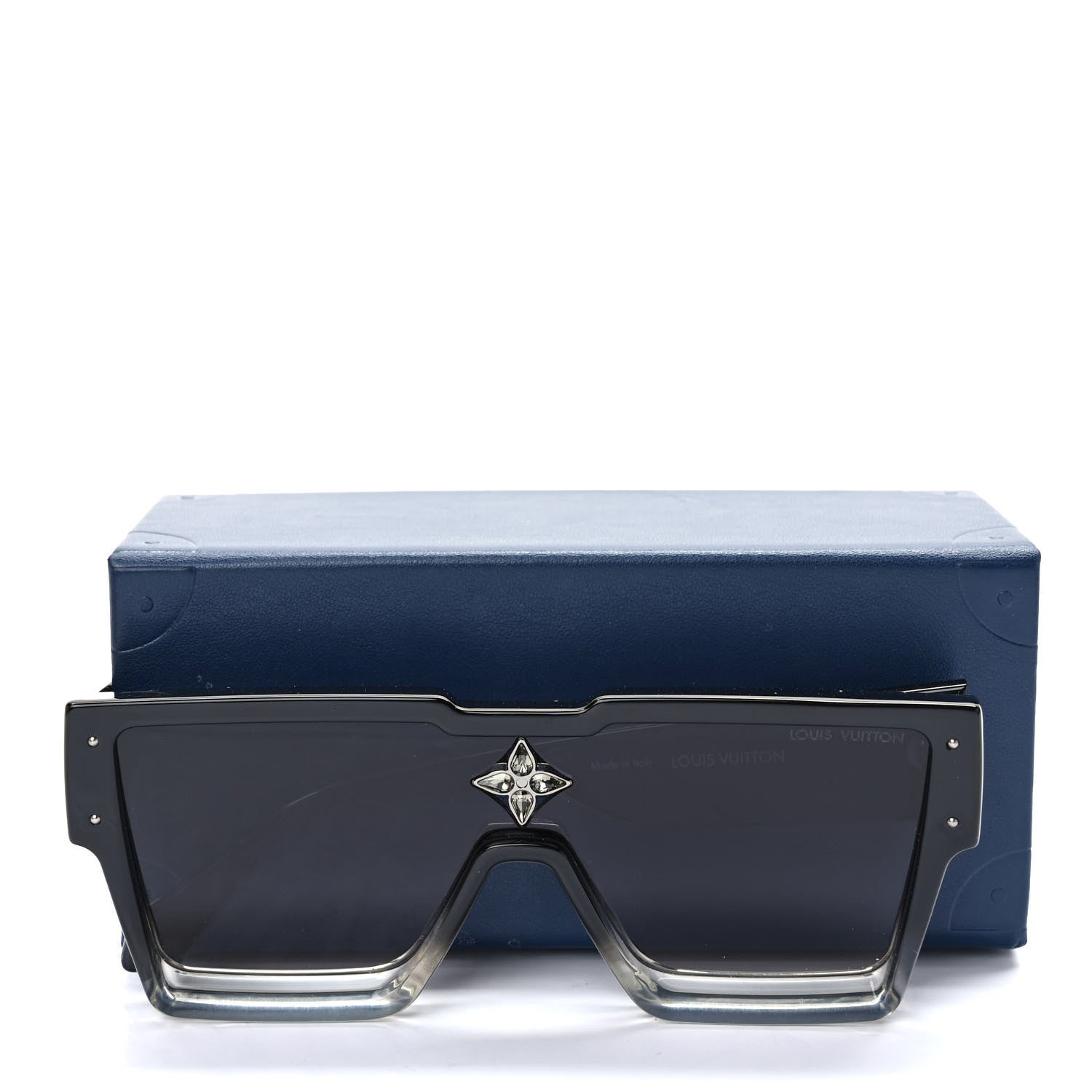 Louis Vuitton Acetate Swarovski Crystal Cyclone Sunglasses Z1736W Black 9 of 9