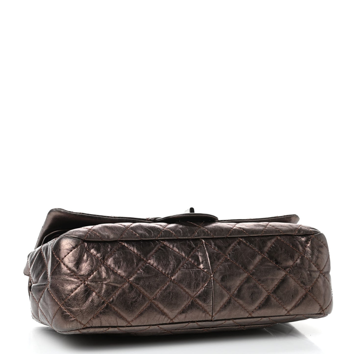 Metallic Aged Calfskin Quilted 2.55 Reissue 226 Flap Bronze