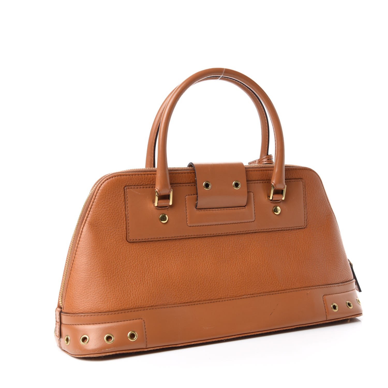 Christian Dior Grained Calfskin Street Chic Top Handle Bag Brown 3 of 14