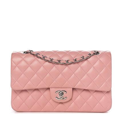 Chanel Lambskin Quilted Medium Double Flap Light Pink 1 of 13