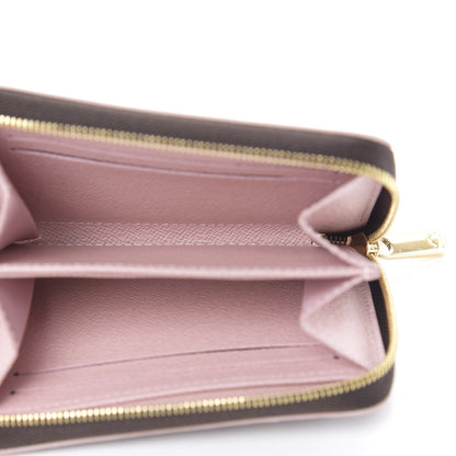 Louis Vuitton Damier Ebene Studded Zippy Coin Purse Rose Ballerine 5 of 7