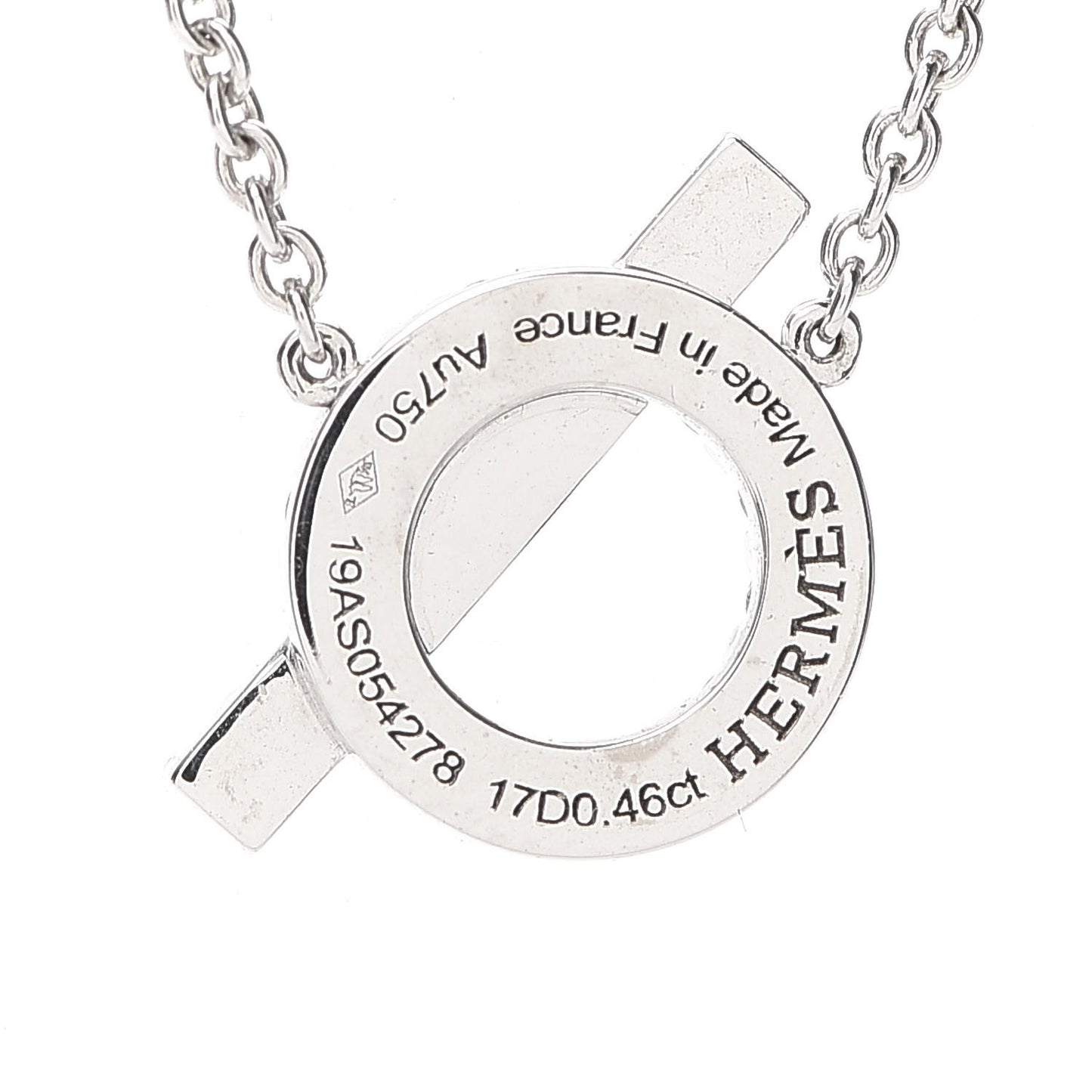 18K White Gold Diamond Finesse Pendant Necklace