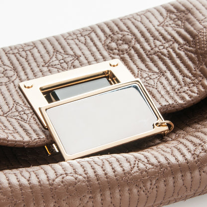 Louis Vuitton Calfskin Quilted Monogram Altair Clutch Beige 8 of 8