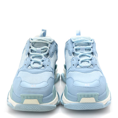 Balenciaga Fabric Mesh Mens Triple S Sneakers 42 Light Bleu White 3 of 9