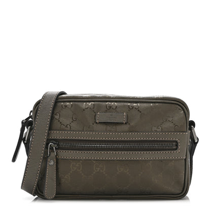 Gucci Imprime Monogram Small Shoulder Bag Silver 1 of 11