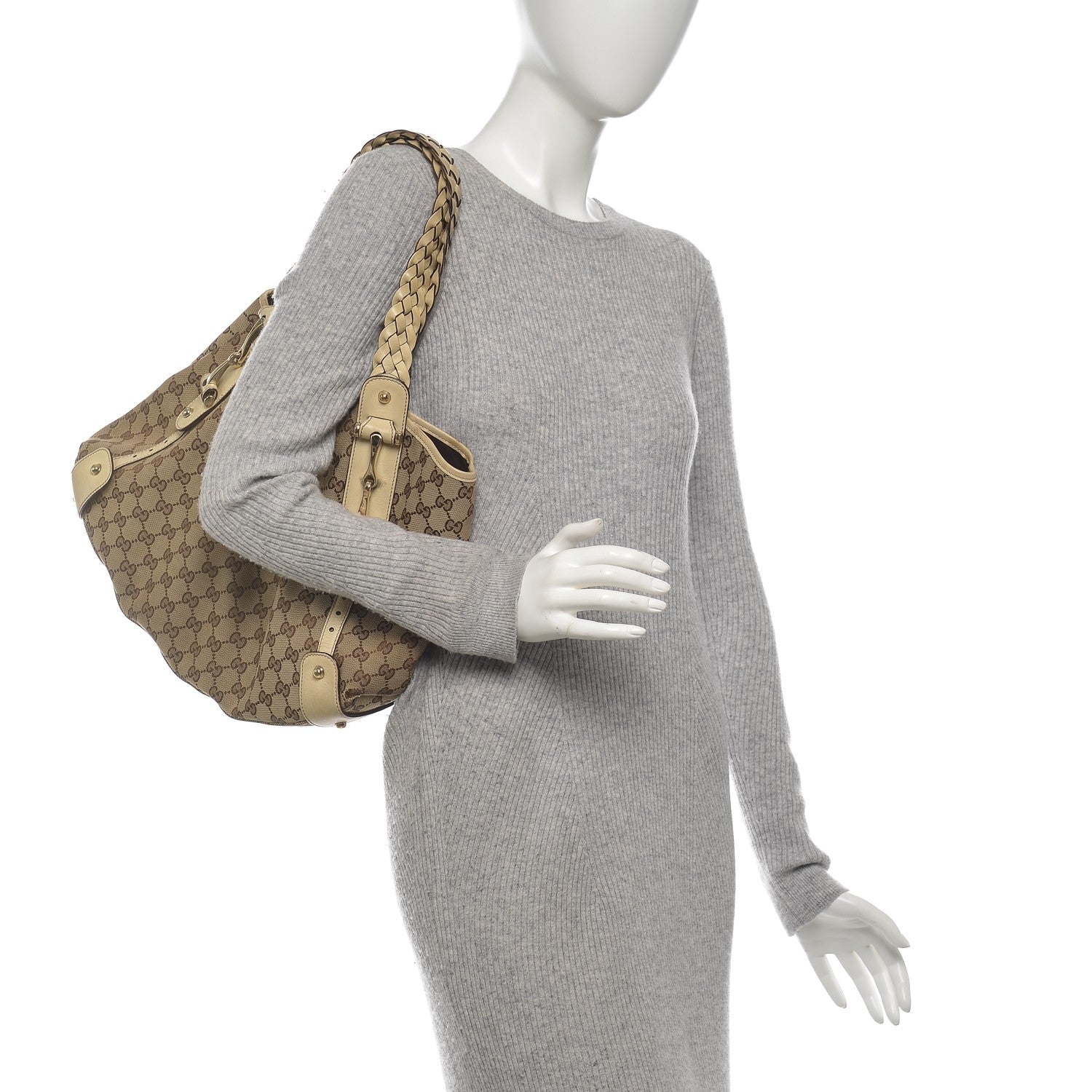Gucci Monogram Medium Pelham Shoulder Bag Off White 2 of 15