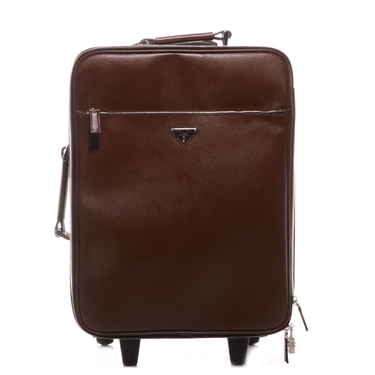 Saffiano Trolley Luggage Cacao