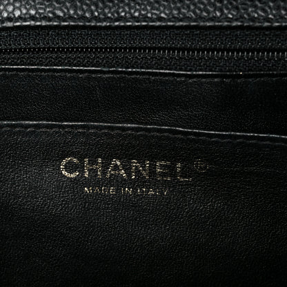 Chanel Caviar Quilted Jumbo Single Flap Black 7 of 11