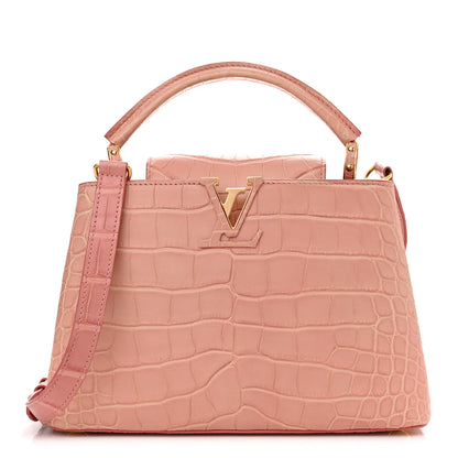 Louis Vuitton Alligator Capucines BB Pink 1 of 10