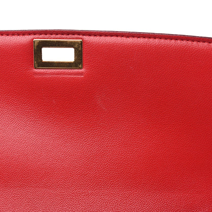 Celine Goatskin Medium Classic Box Flap Bag Carmin 13 of 14