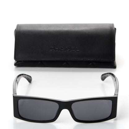 Chanel Rectangle Quilted Sunglasses 5425 Black 8 of 8