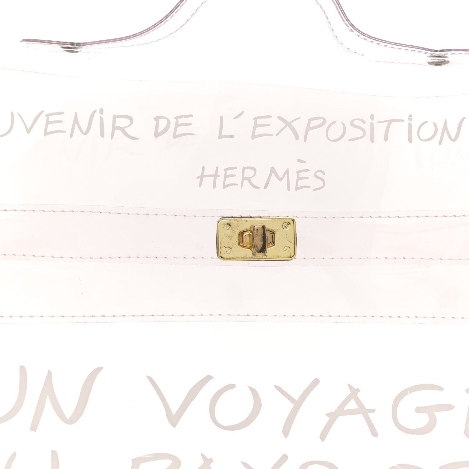 Hermes Vinyl Souvenir De L'Exposition Kelly Transparent 6 of 11