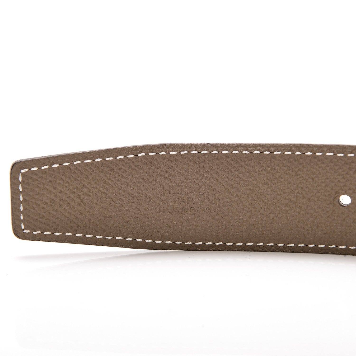 Hermes Swift Epsom 32mm H Belt 90 Black Etoupe 5 of 5