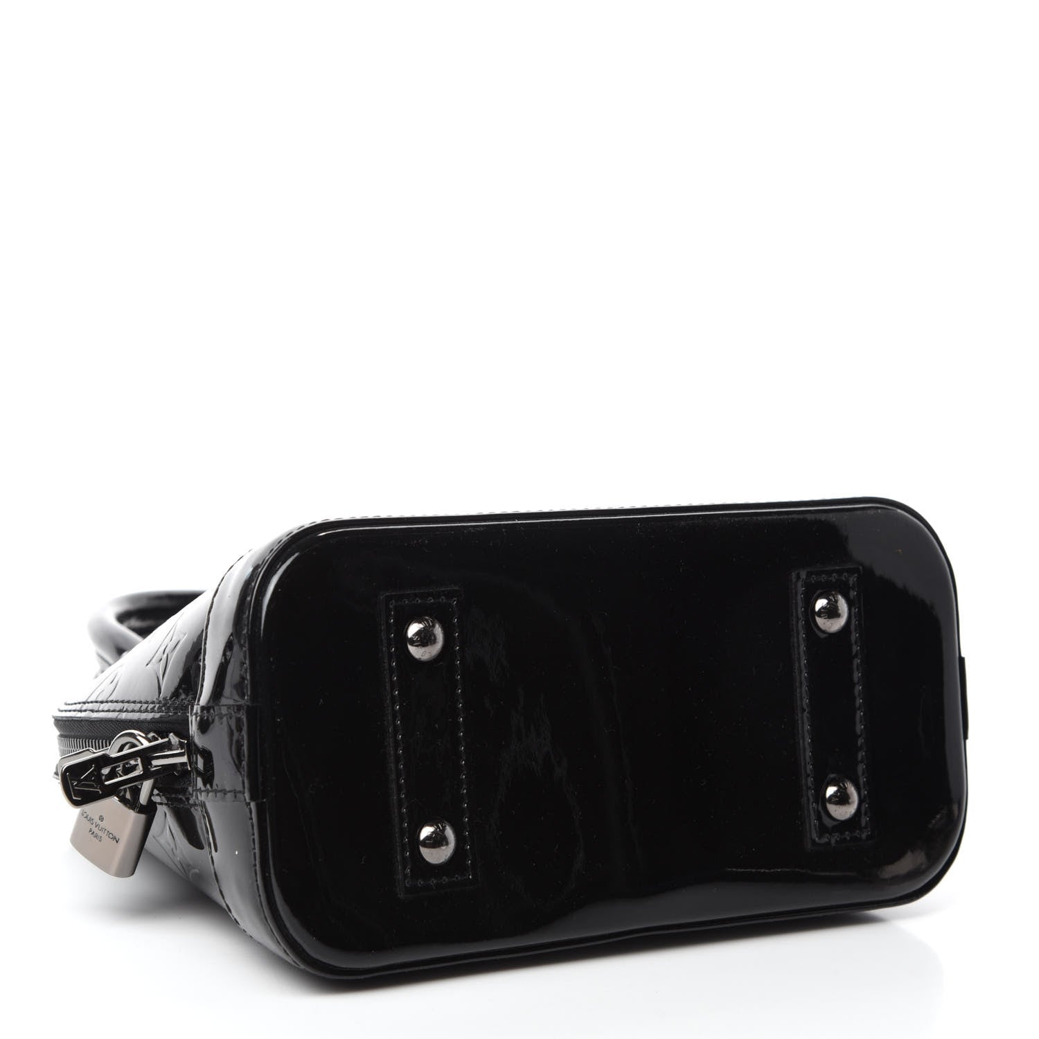 Louis Vuitton Vernis Alma BB Noir Magnetique 4 of 10