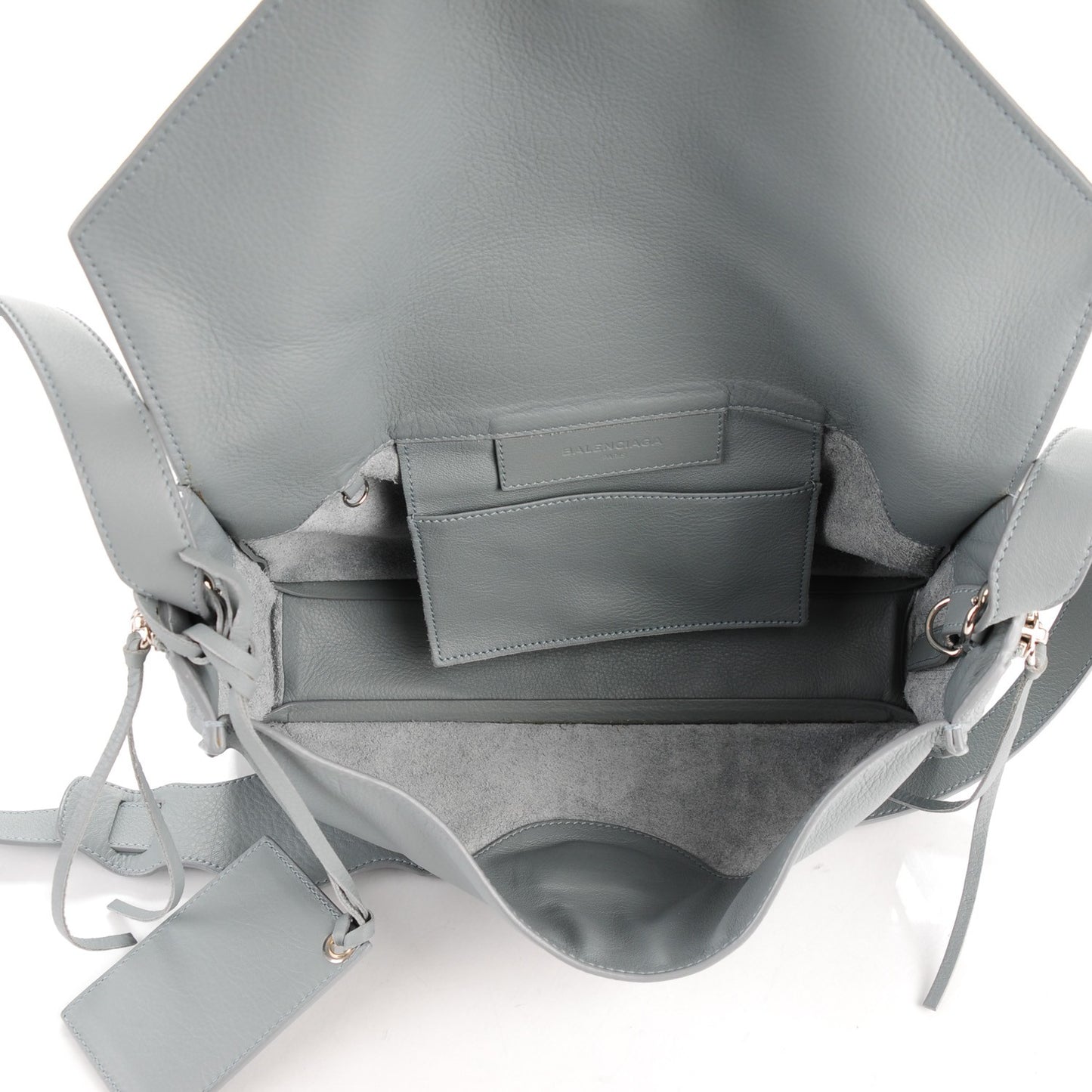 Calfskin Papier Sight Shoulder Grey