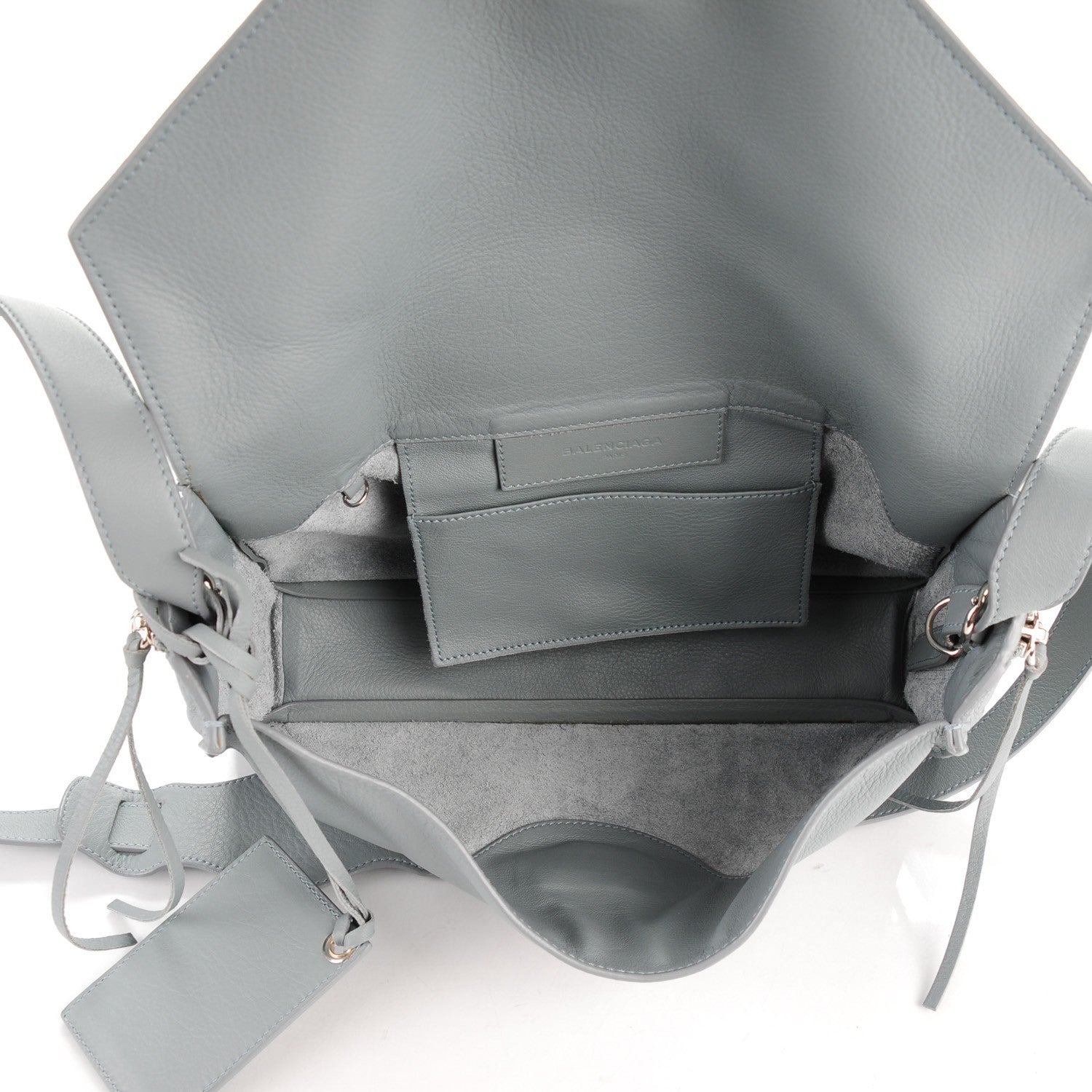 Balenciaga Calfskin Papier Sight Shoulder Grey 5 of 7