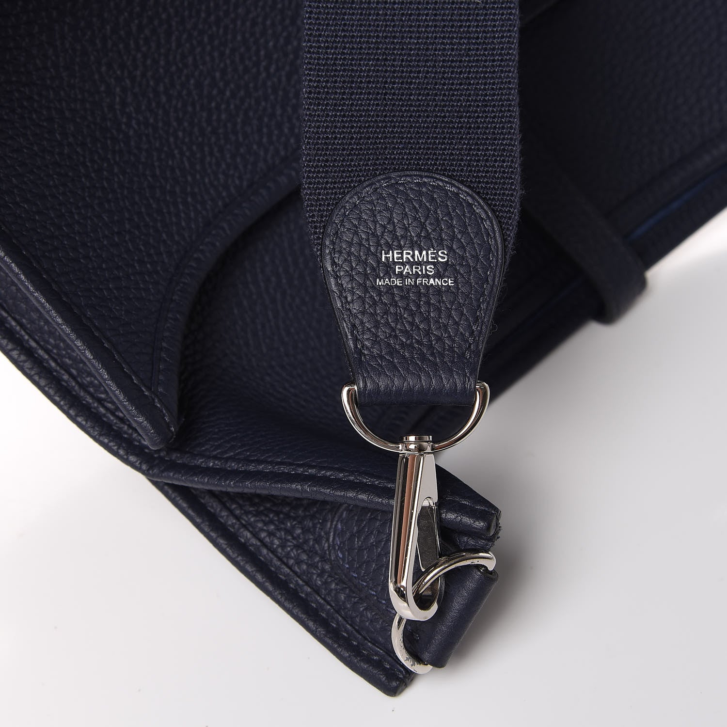Hermes Taurillon Clemence Evelyne III PM Bleu Nuit 9 of 12