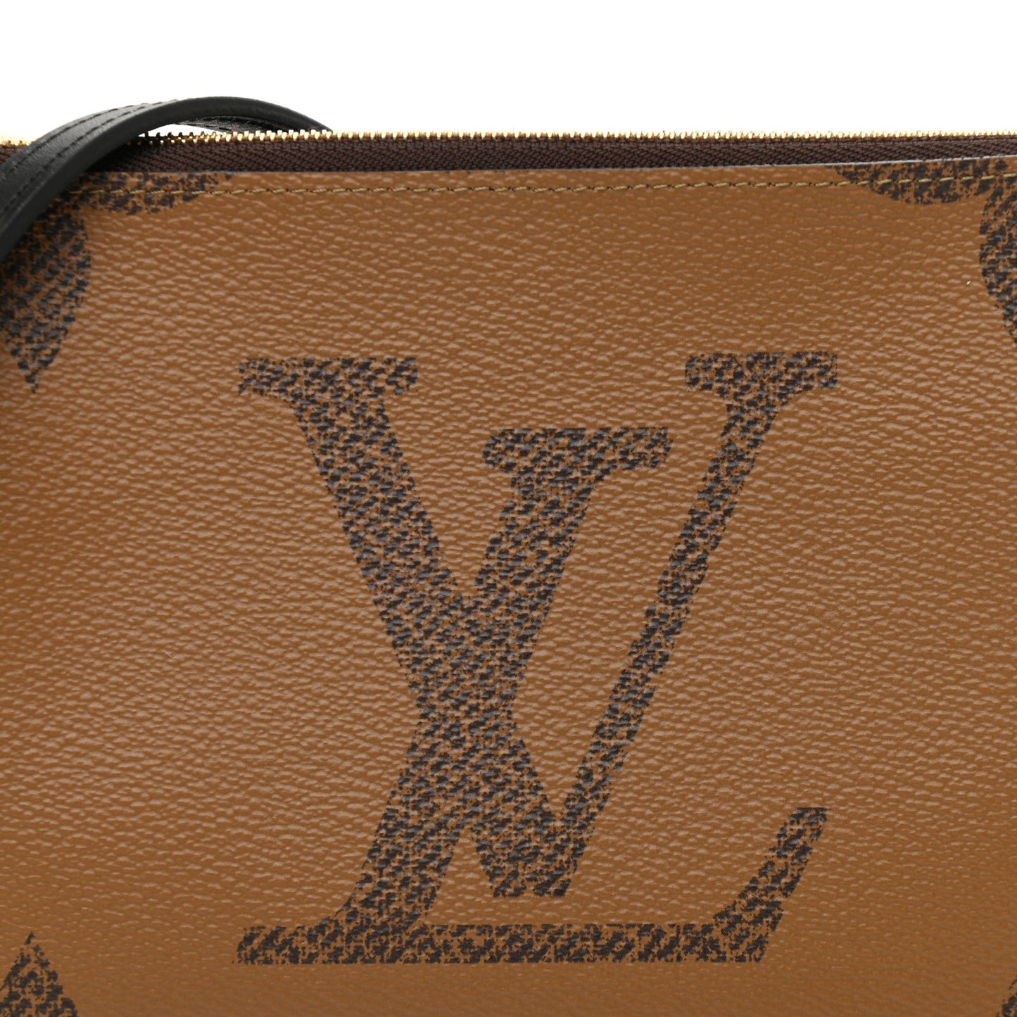 Reverse Monogram Giant Double Zip Pochette