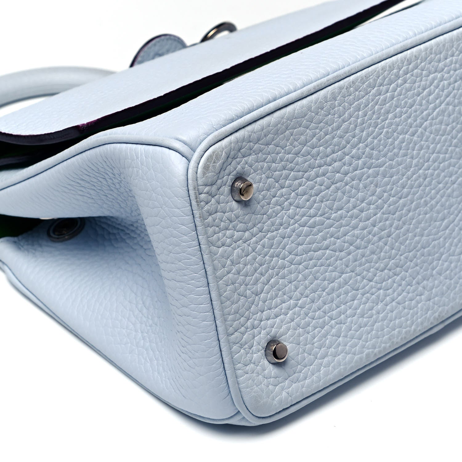 Christian Dior Bullcalf Mini Be Dior Flap Light Blue Green 7 of 8