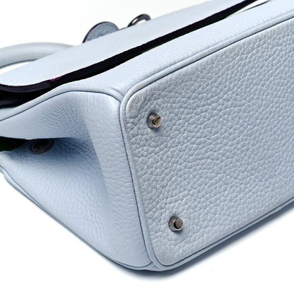 Christian Dior Bullcalf Mini Be Dior Flap Light Blue Green 7 of 8