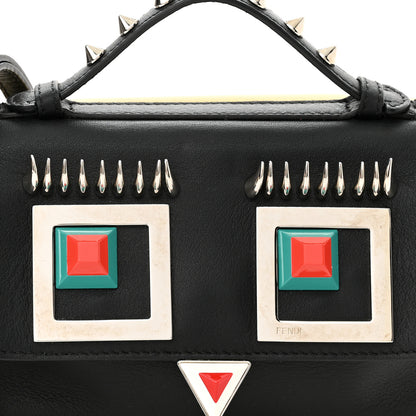 Fendi Vitello Dolce Hypnoteyes Bi-Color Micro Double Baguette Black Grano Multicolor 3 of 12