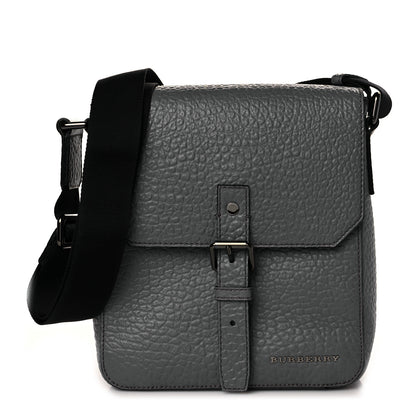 Burberry Grainy Calfskin Heritage Grain Mini Crossbody Bag Grey 1 of 9
