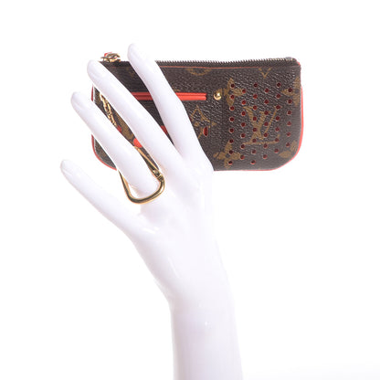 Louis Vuitton Monogram Perforated Key Pouch Orange 2 of 7