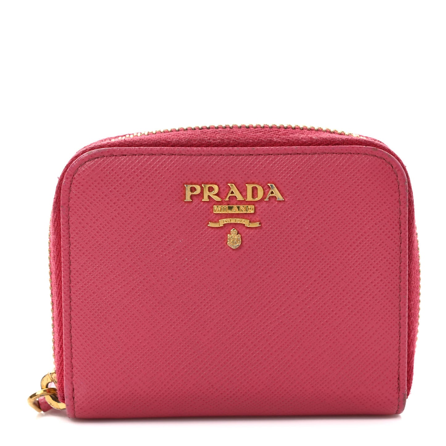Saffiano Metal Zip Coin Purse Peonia