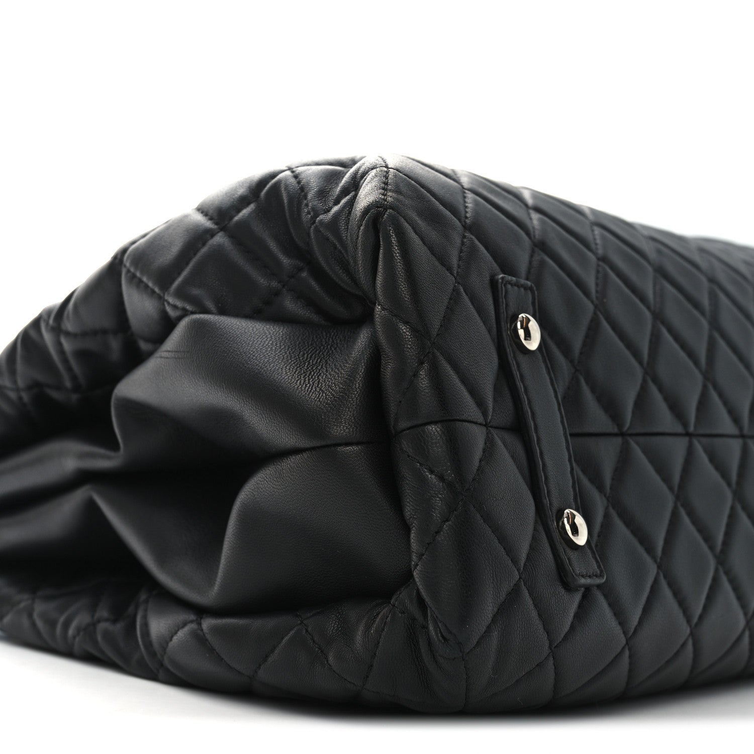Chanel Lambskin Quilted By 3 Shopping Tote Black 9 of 10