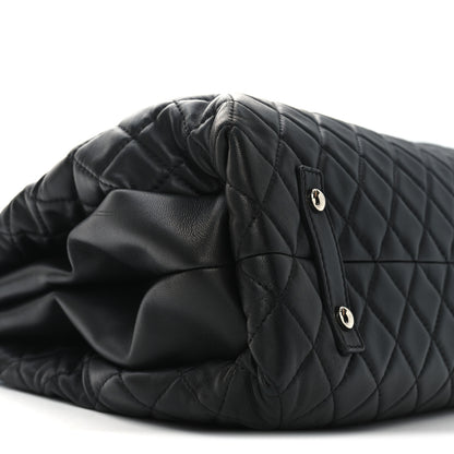 Chanel Lambskin Quilted By 3 Shopping Tote Black 9 of 10