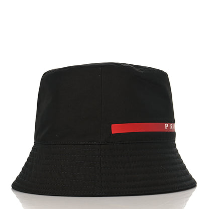 Prada Technical Nylon Linea Rossa Bucket Hat M Black 5 of 8