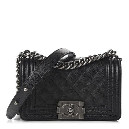 Chanel Caviar Quilted Small Boy Flap Black 1 of 13
