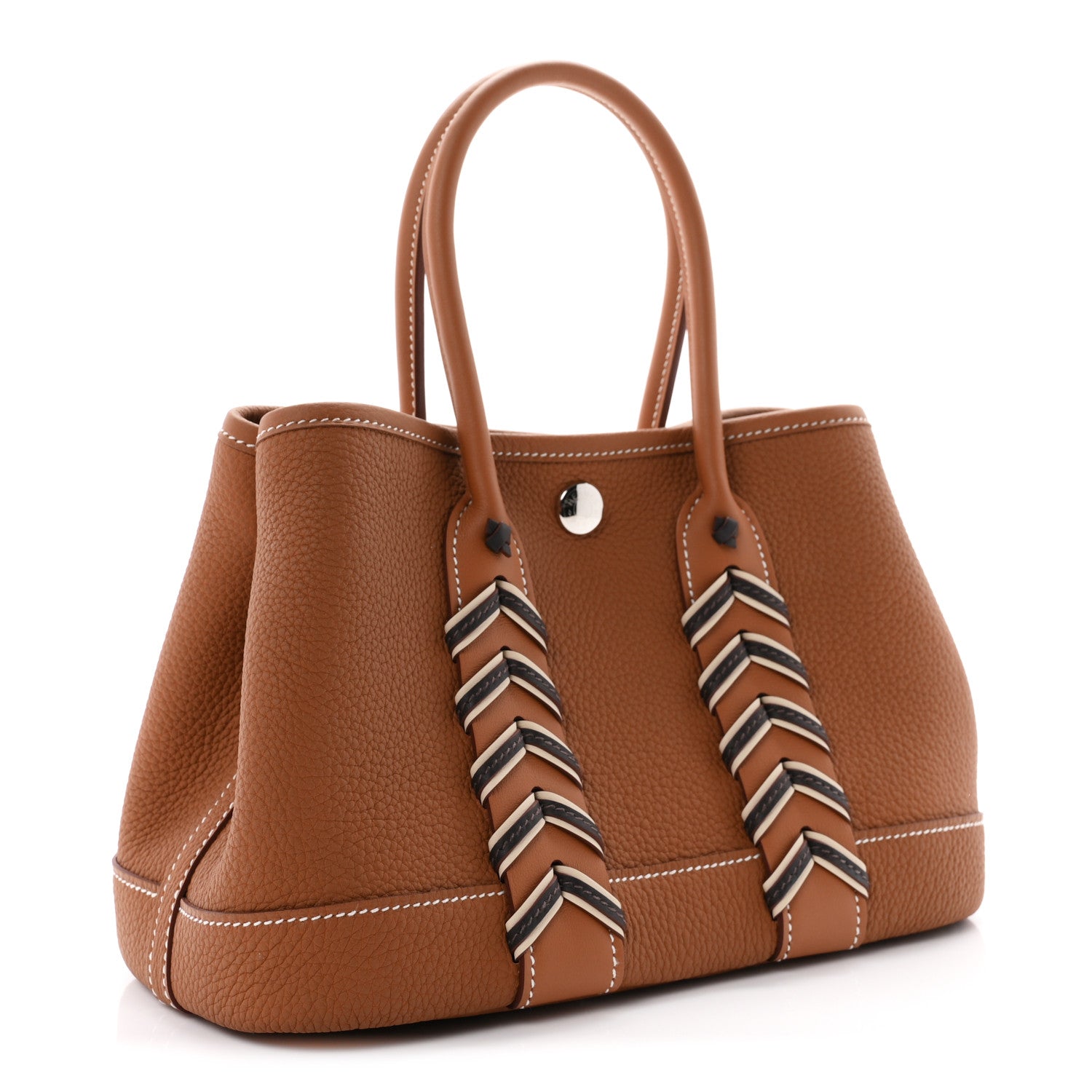 Hermes Togo Swift Neo Garden 23 Bredies  Gold Bai Brun Craie 2 of 10