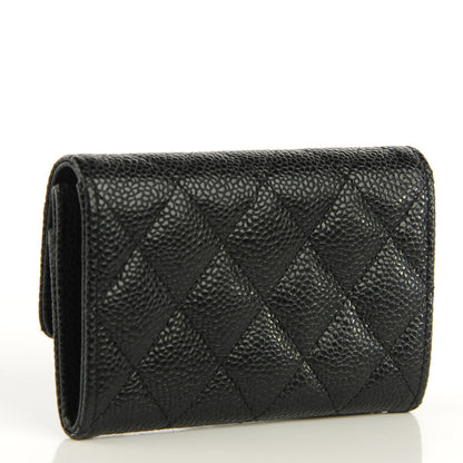 Chanel Caviar Quilted Flap Card Holder Black 3 of 8
