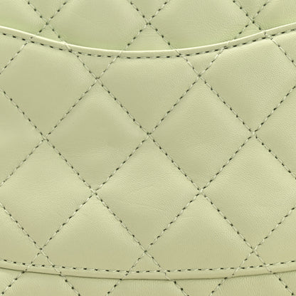 Chanel Lambskin Quilted Mini Pearl Crush Flap Light Green 12 of 12
